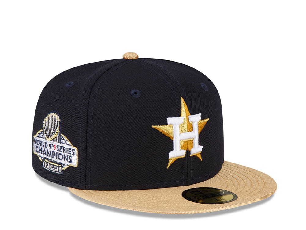 New Era Houston Astros World Series Champions 2022 Navy Gold Edition 59Fifty Fitted Gorra