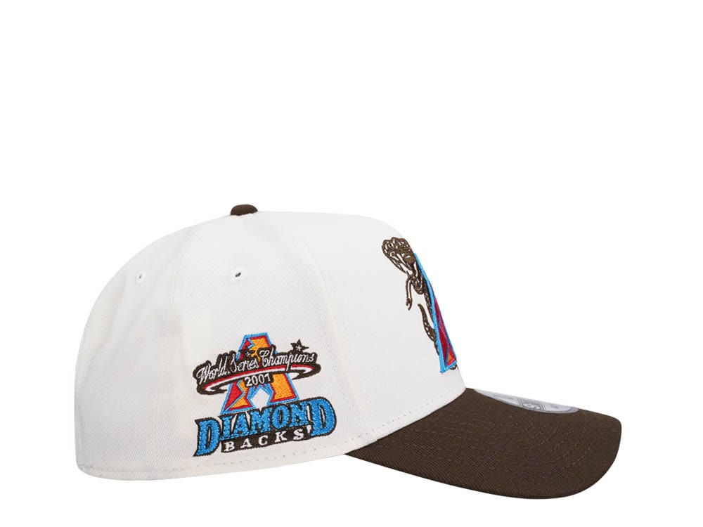 New Era Arizona Diamondbacks World Series Champions 2001 Chrome Two Tone Edition 9Forty A Frame Snapback Gorra