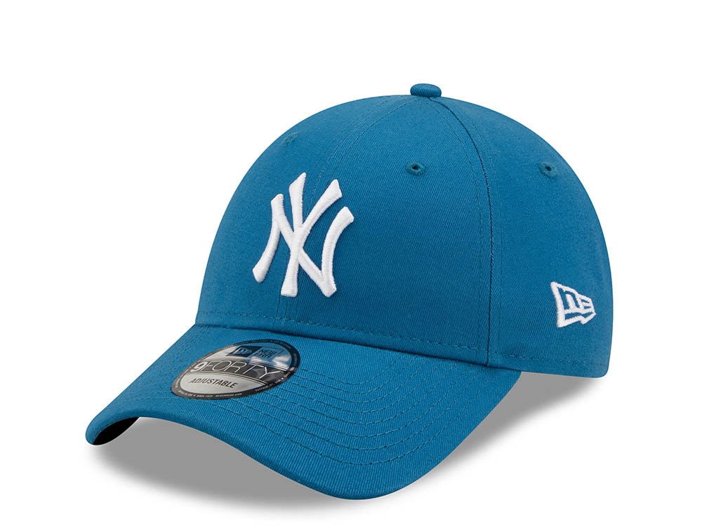 New Era New York Yankees Teal League Essential 9Forty Strapback Gorra