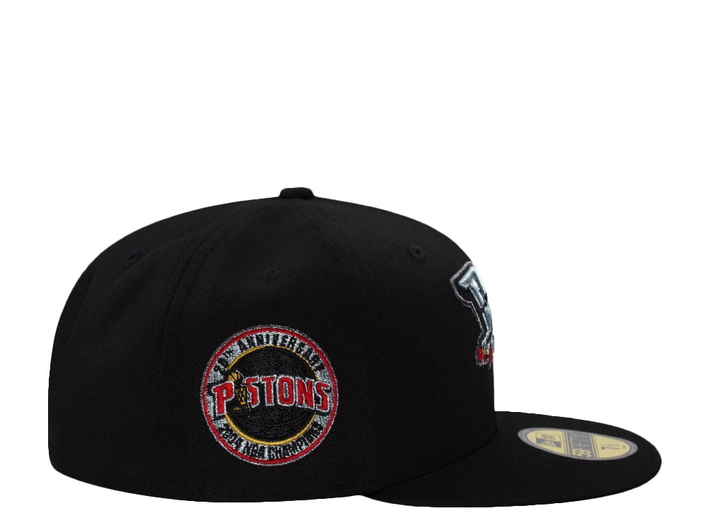 New Era Detroit Pistons 20th Anniversary Black Prime Edition 59Fifty Fitted Gorra