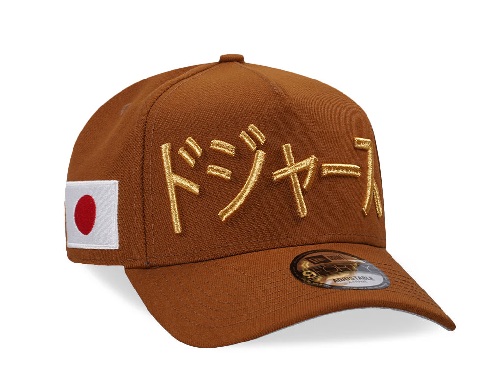 New Era Los Angeles Dodgers Kanji Gold 9Forty A Frame Snapback Gorra
