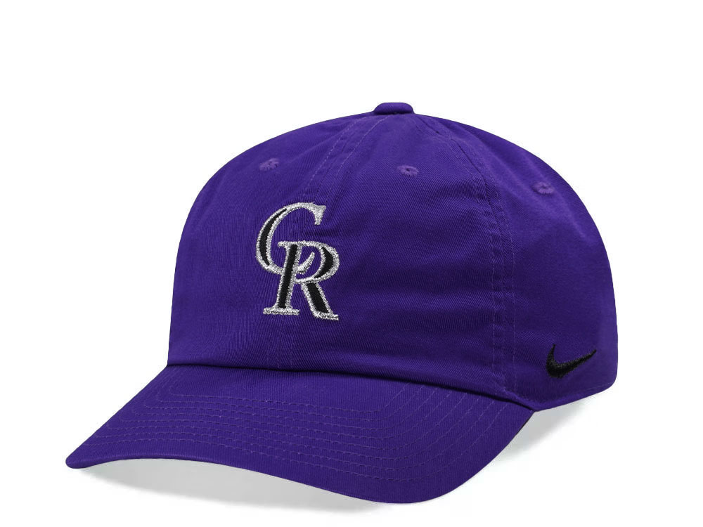Nike Colorado Rockies Club Purple Edition Strapback Gorra