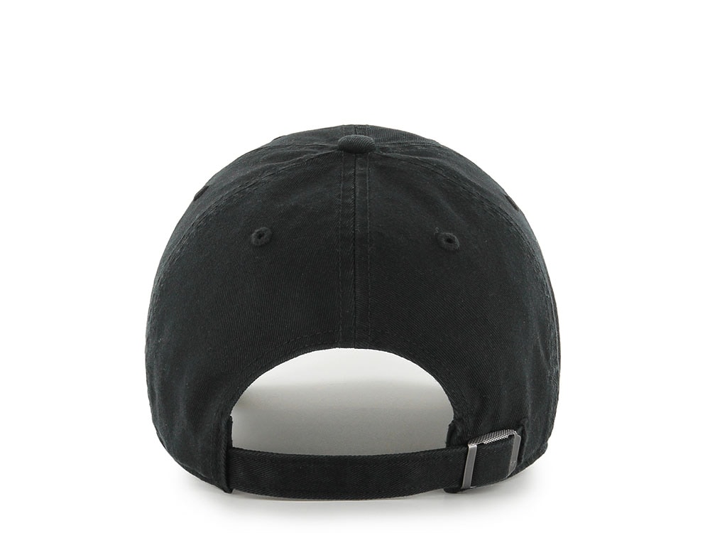 47Brand New York Yankees Black Base Runner Script Edition Clean Up Strapback Gorra