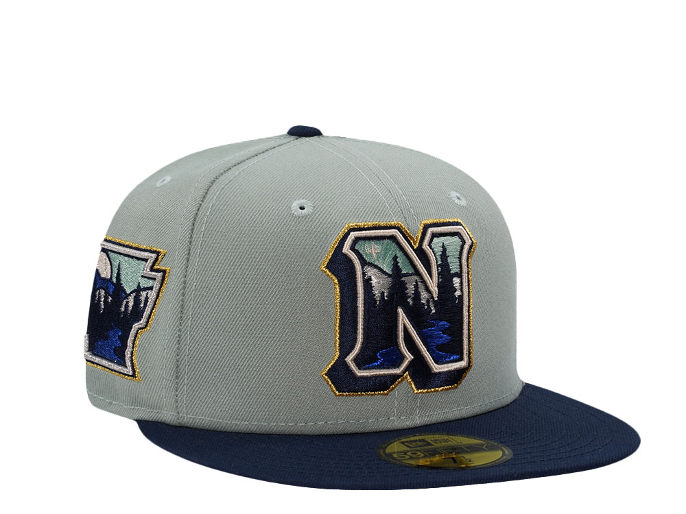 New Era Northwestern Arkansas Naturals Evergreen Two Tone Edition 59Fifty Fitted Gorra