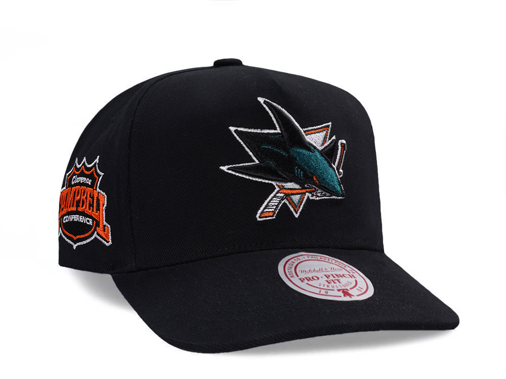Mitchell & Ness San Jose Sharks Nostalgic 2.0 Pro Crown Snapback Gorra