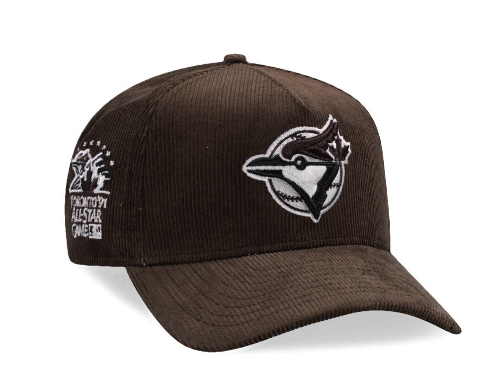 New Era Toronto Blue Jays All Star Game 1991 Walnut Corduroy Prime Edition 9Forty A Frame Snapback Gorra