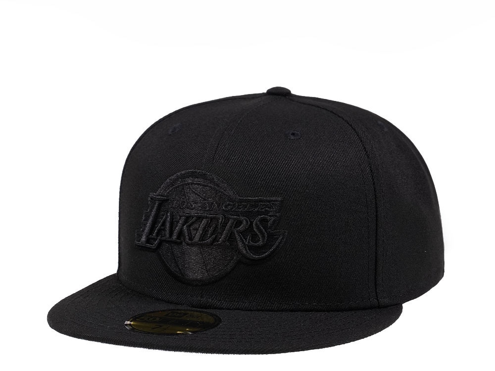 New Era Los Angeles Lakers Black on Black Edition 59Fifty Fitted Gorra