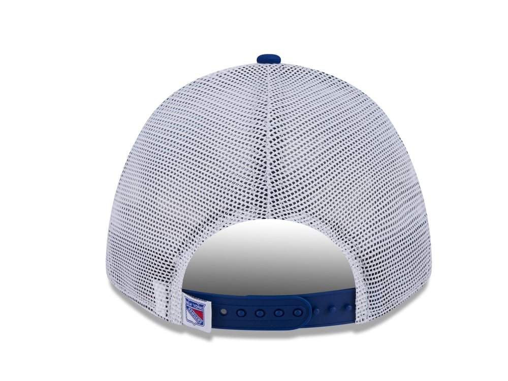 New Era New York Rangers Official Team Color Edition 9Forty M Crown A Frame Trucker Snapback Gorra