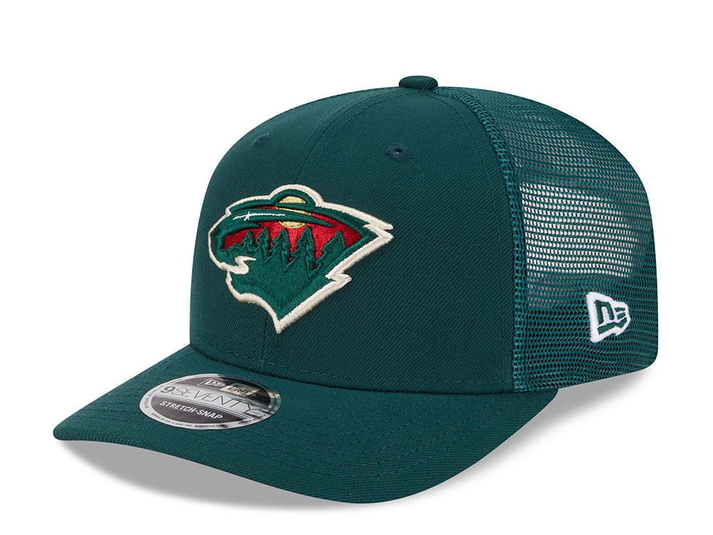 New Era Minnesota Wild Dark Green Edition 9Seventy Trucker Snapback Gorra
