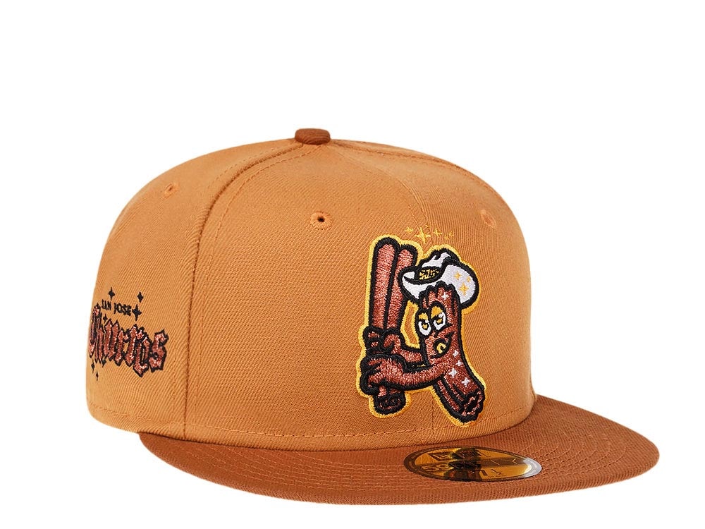 New Era San Jose Giants Copper Churors Edition 59Fifty Fitted Gorra