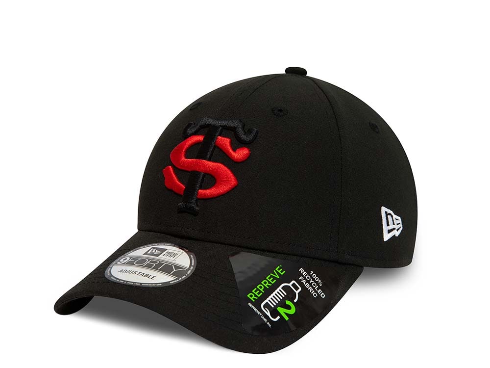New Era Repreve Stade Toulousain Black 9Forty Strapback Gorra