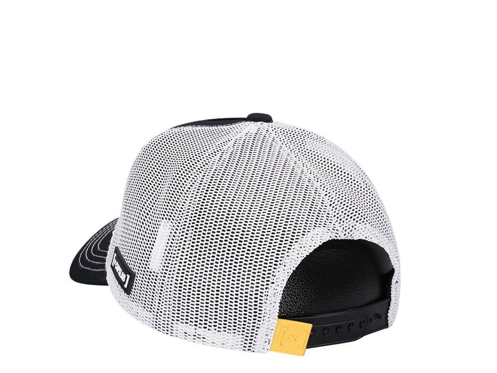 Capslab Snoopy Peanuts Black and White Trucker Snapback Gorra