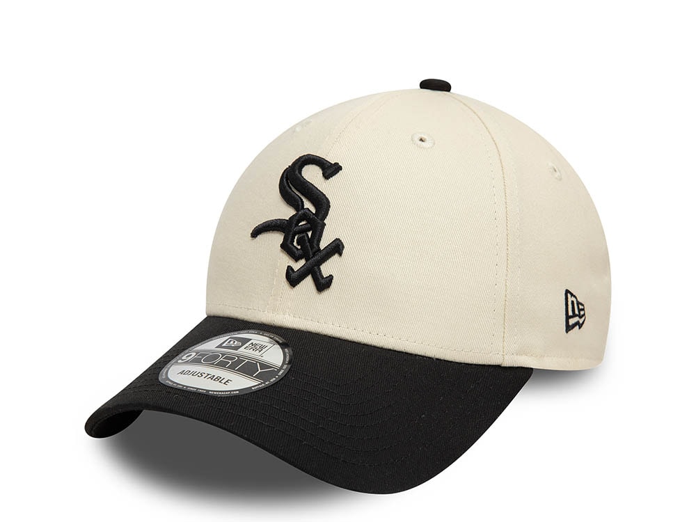 New Era Chicago White Sox Block Two Tone Edition White 9Forty Strapback Gorra
