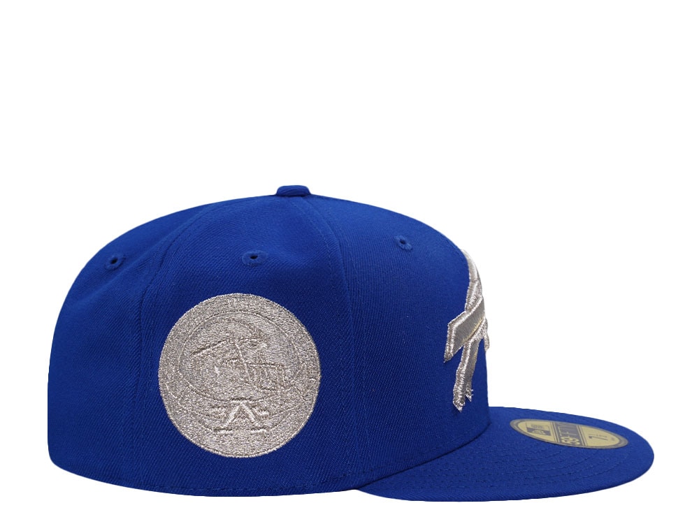 New Era Buffalo Bills Metallic Silver Blue Prime Edition 59Fifty Fitted Gorra