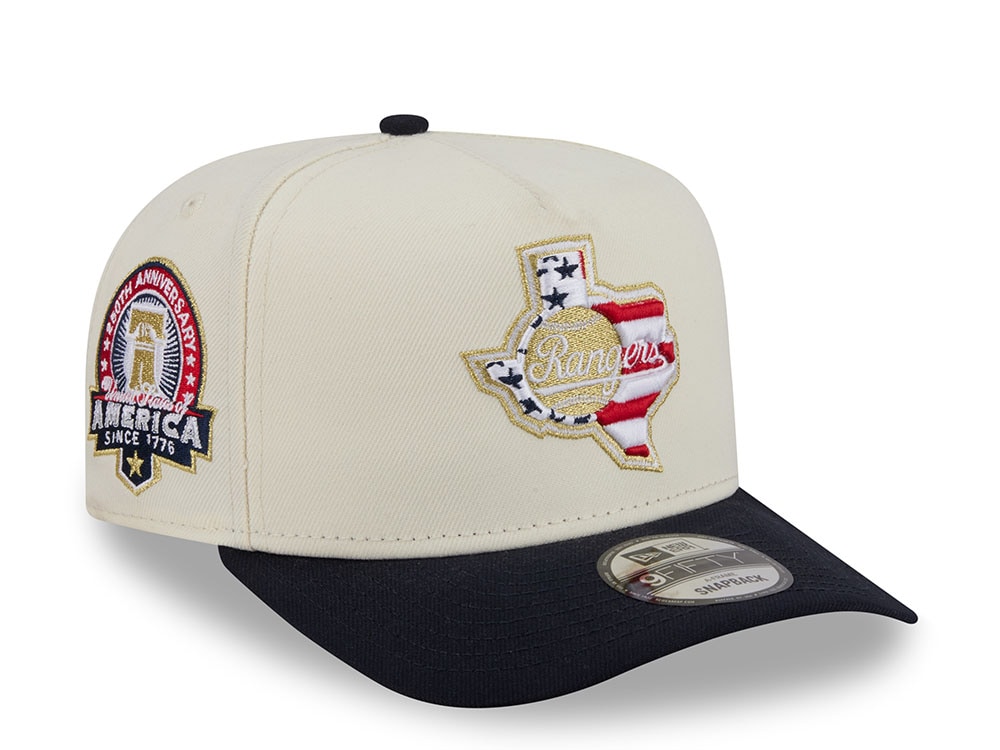 New Era Texas Rangers America 250th Anniversary Edition 9Fifty A Frame Snapback Gorra