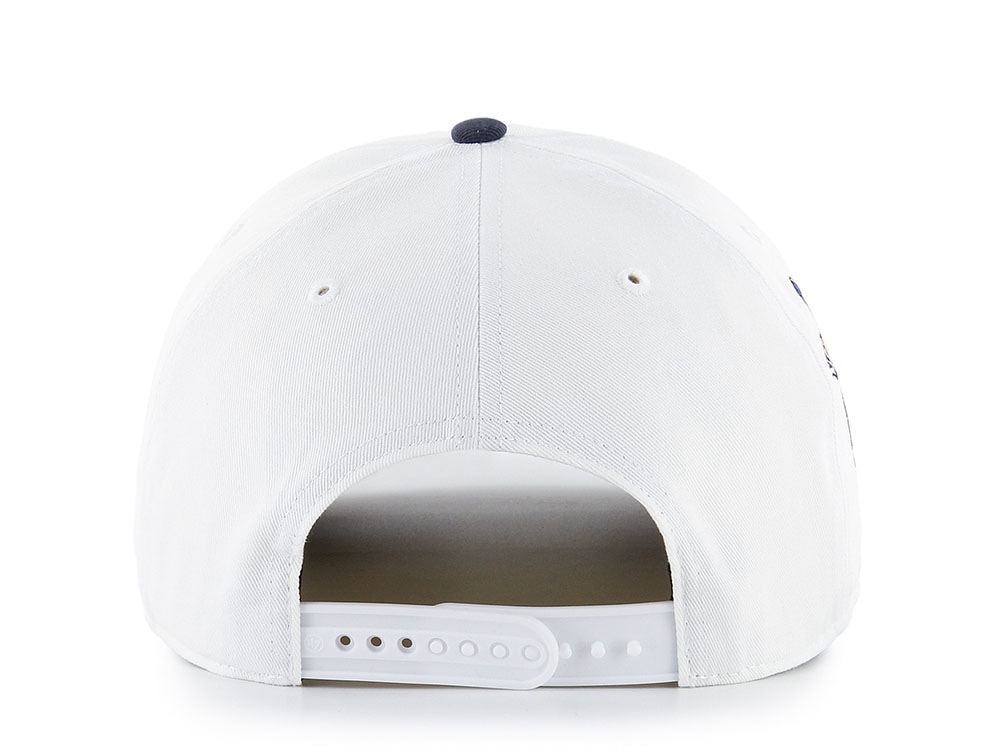 47Brand Los Angeles Dodgers White Cartoon Icon Edition Hitch Snapback Gorra