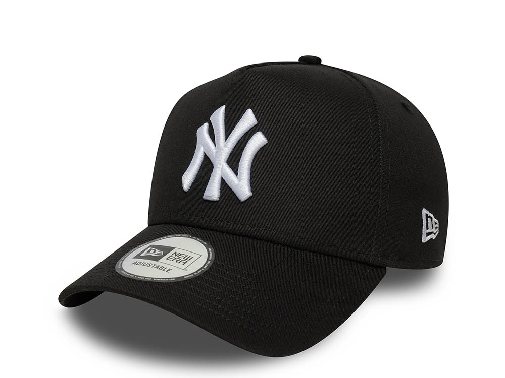 New Era New York Yankees League Essential Black and White 9Forty A Frame Snapback Gorra