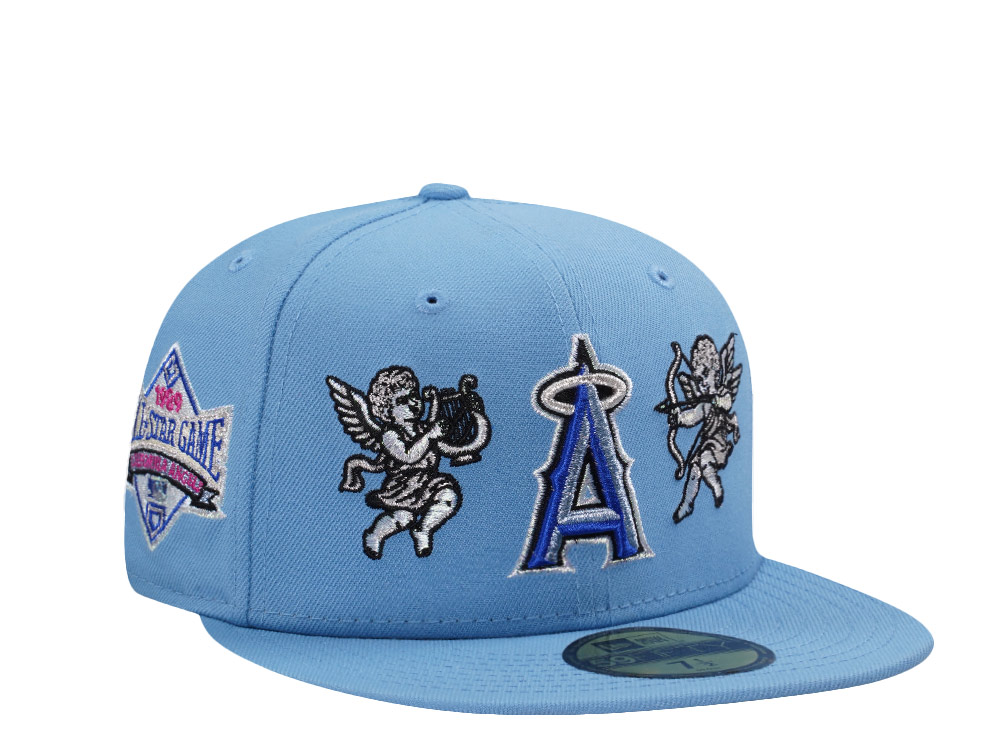 New Era Anaheim Angels All Star Game 1989 Cupids Sky Blue Prime Edition 59Fifty Fitted Gorra
