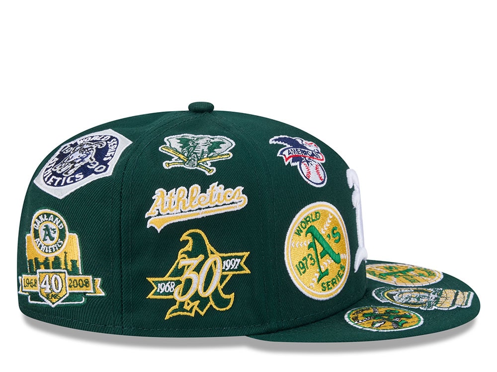 New Era Oakland Athletics All Over Green Edition 59Fifty Fitted Gorra