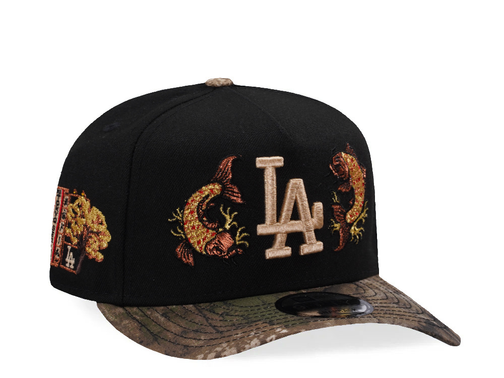 New Era Los Angeles Dodgers Tokyo Series Koi Black Two Tone Edition 9Fifty A Frame Snapback Gorra