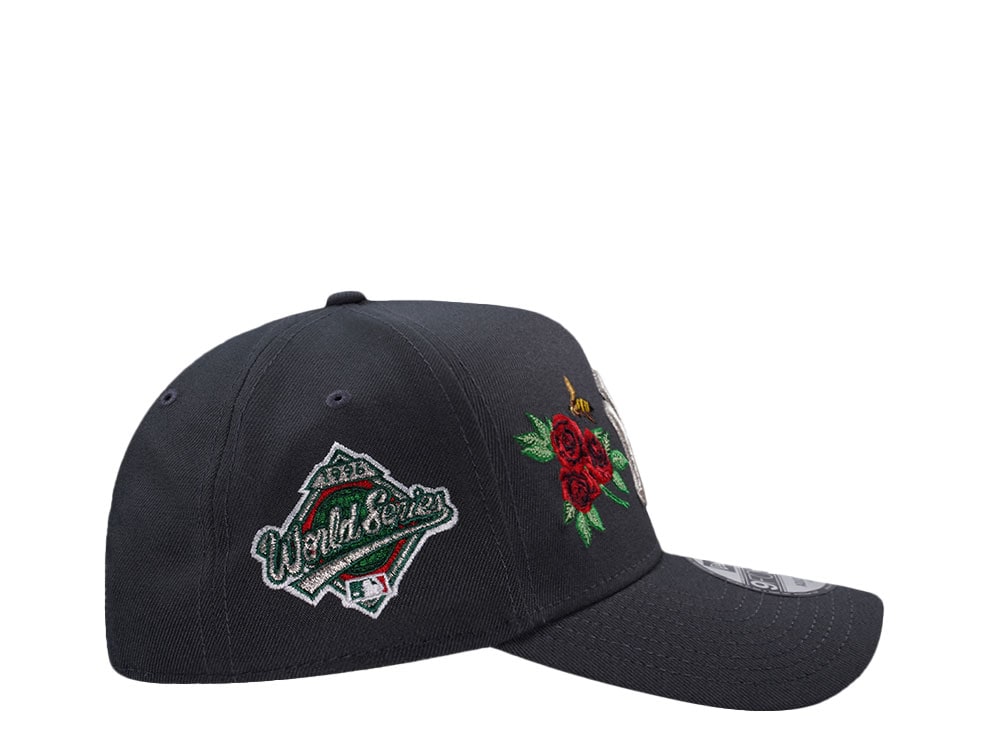 New Era New York Yankees World Series 1996 Dark Graphite Rose Edition 9Forty A Frame Snapback Gorra