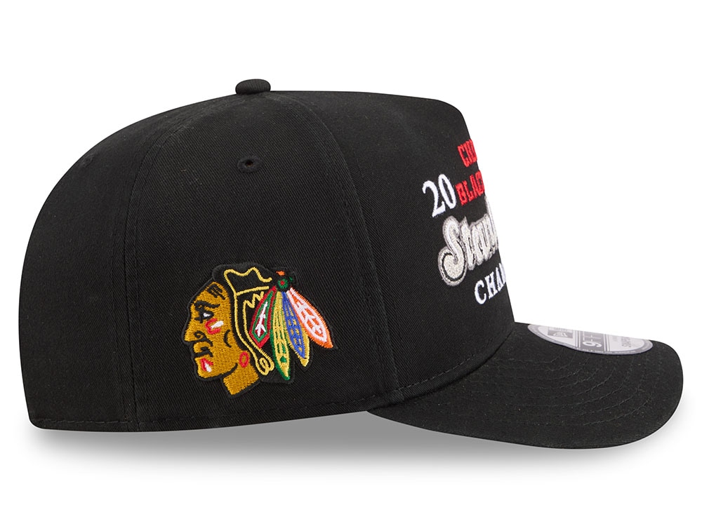 New Era Chicago Blackhawks Stanley Cup Champions 2010 Historic Black Edition 9Fifty A Frame Snapback Gorra