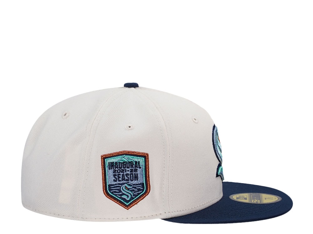 New Era Seattle Kraken Inaugural Season 2021 Chrome Two Tone Prime Edition 59Fifty Fitted Gorra