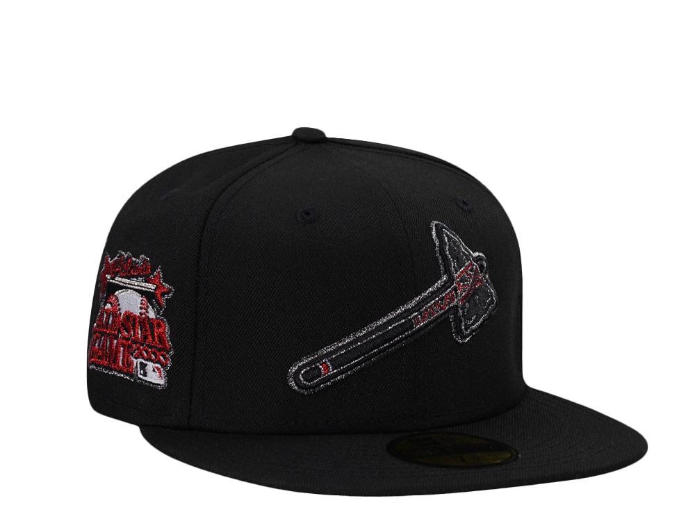 New Era Atlanta Braves Titanium Red Metallic Edition 59Fifty Fitted Gorra