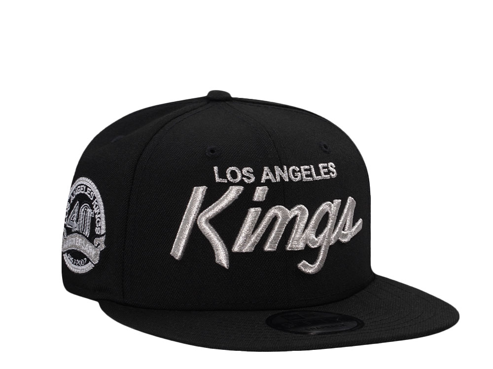 New Era Los Angeles Kings 40th Anniversary Metallic Black Prime Edition 9Fifty Snapback Gorra