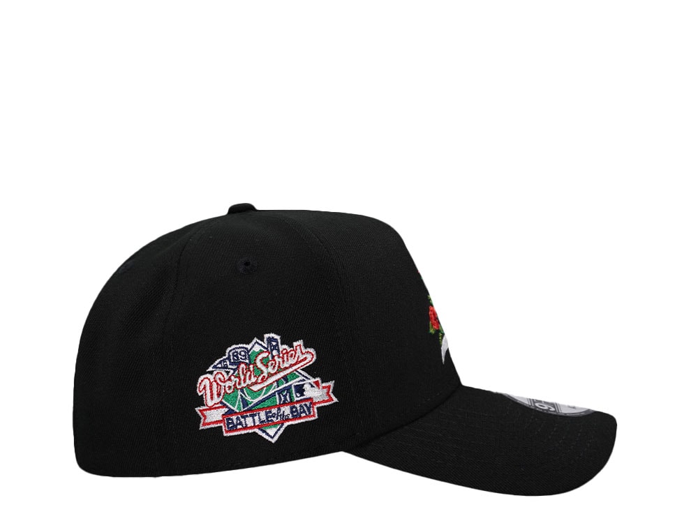 New Era Oakland Athletics World Series 1989 Black Flowers 9Forty A Frame Snapback Gorra