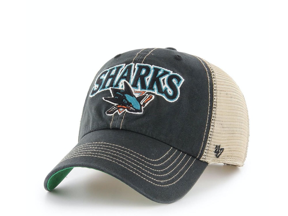 47Brand San Jose Sharks Tuscaloosa Clean Up Trucker Snapback Gorra