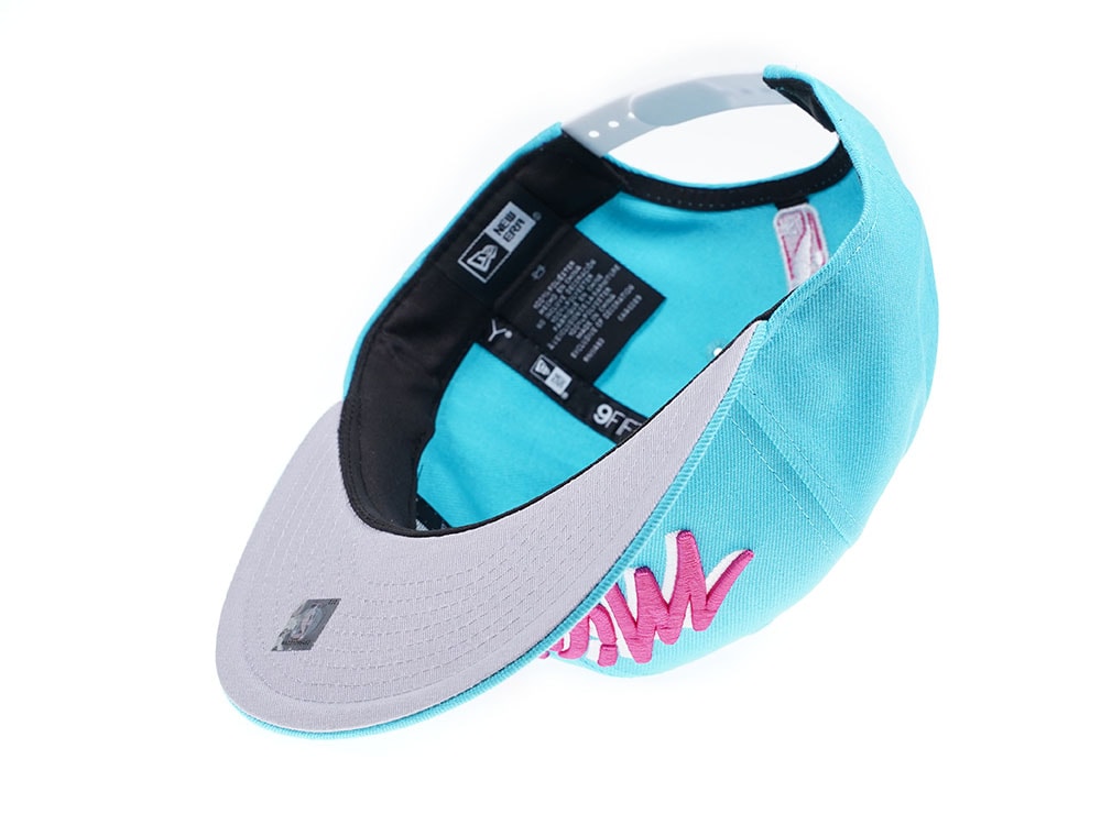 New Era Miami Heat Vice Edition Light Blue 9Fifty Snapback Gorra