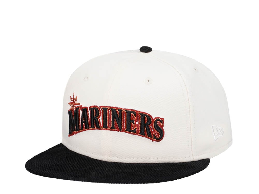 New Era Seattle Mariners Cream Cord Brim Prime Edition 59Fifty Fitted Gorra