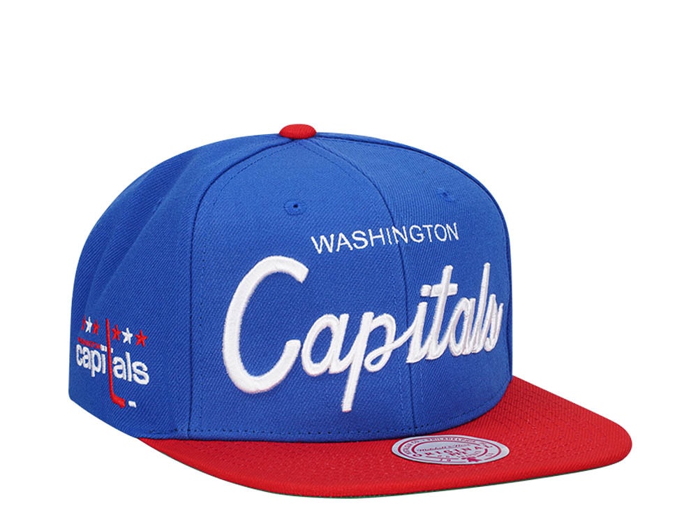 Mitchell & Ness Washington Capitals Vintage Script Snapback Gorra