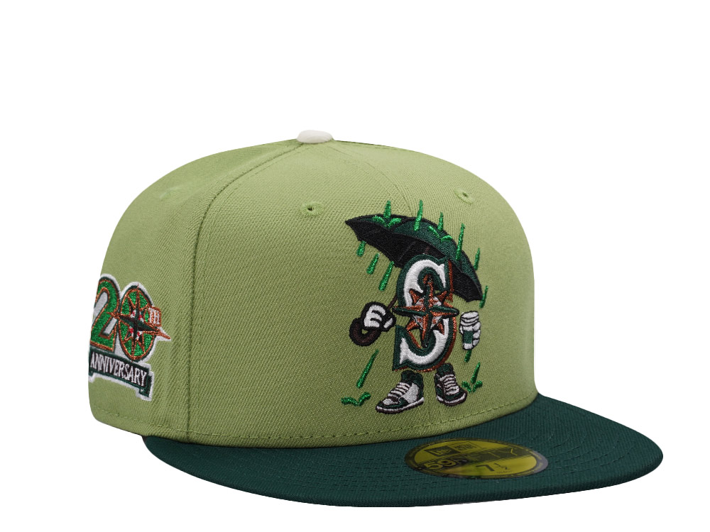 New Era Seattle Mariners 20th Anniversary Green Two Tone Edition 59Fifty Fitted Gorra
