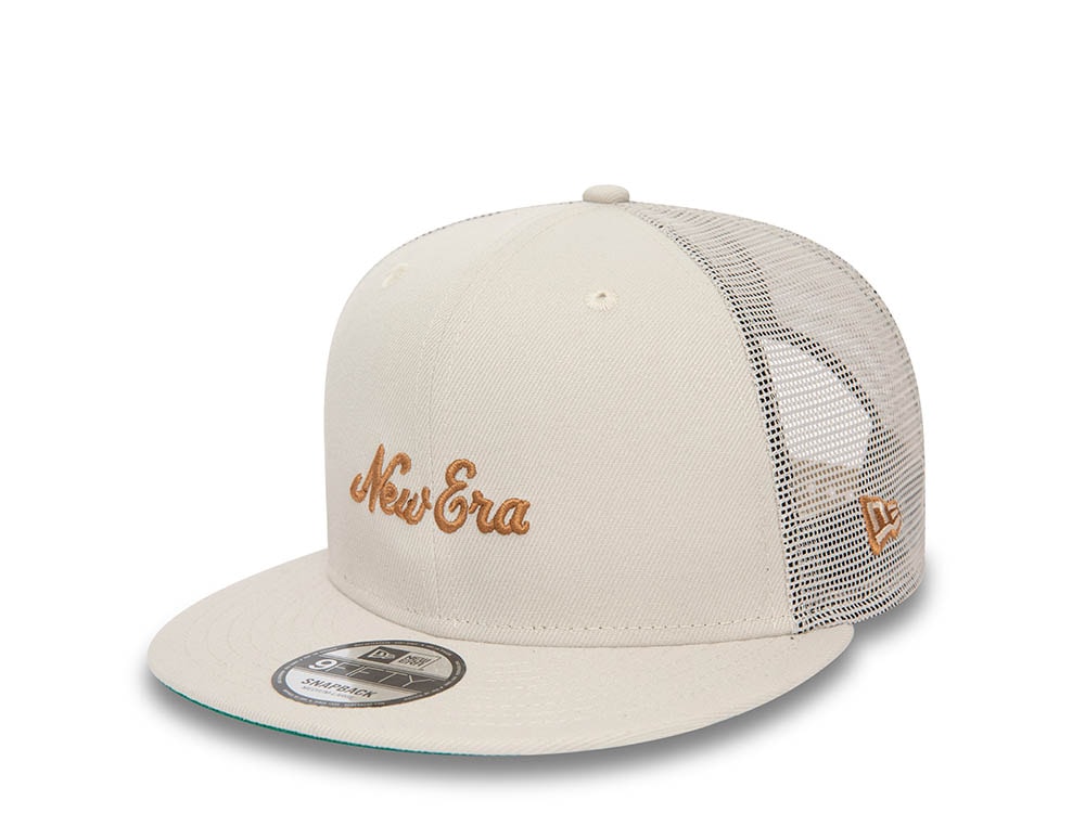 New Era Script Stone Throwback Edition 9Fifty Trucker Snapback Gorra