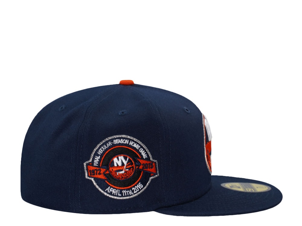 New Era New York Islanders Final Regular Season Home Game Navy Two Tone Edition 59Fifty Fitted Gorra
