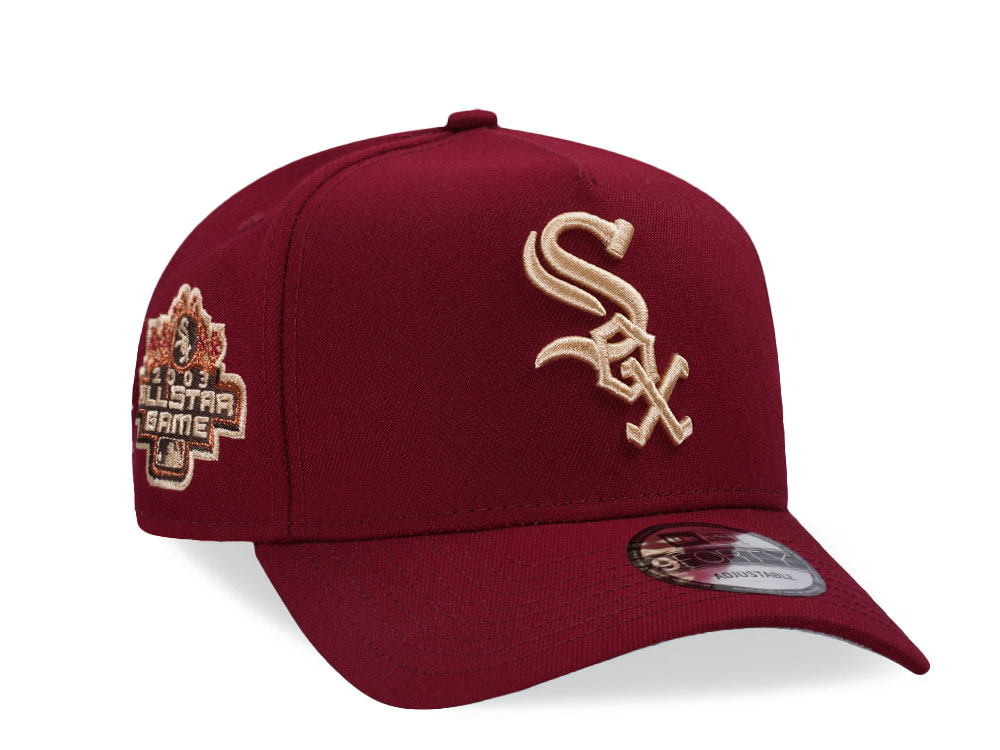 New Era Chicago White Sox All Star Game 2003 Wine Red 9Forty A Frame Snapback Gorra