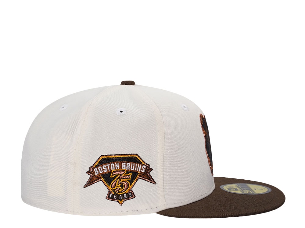 New Era Boston Bruins 75th Anniversary Chrome Two Tone Edition 59Fifty Fitted Gorra