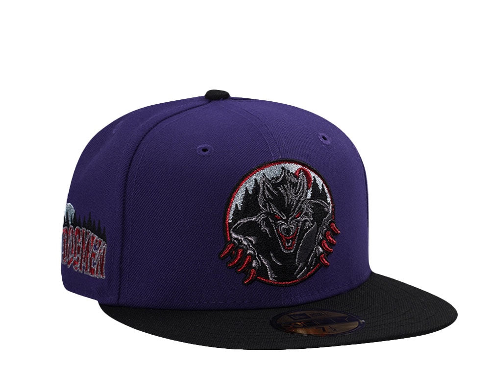 New Era Great Lakes Loons Dogmen Purple Two Tone Edition 59Fifty Fitted Gorra