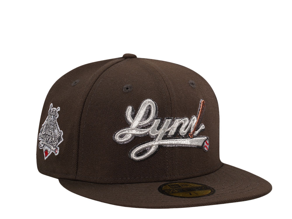 New Era Ottawa Lynx Walnut Metallic Throwback Edition 59Fifty Fitted Gorra