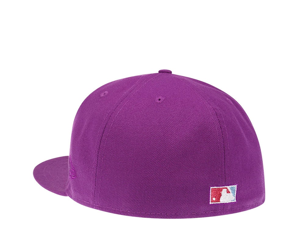 New Era Chicago Cubs World Series 2016 Grape Metallic Suede Elite Edition 59Fifty Fitted Gorra