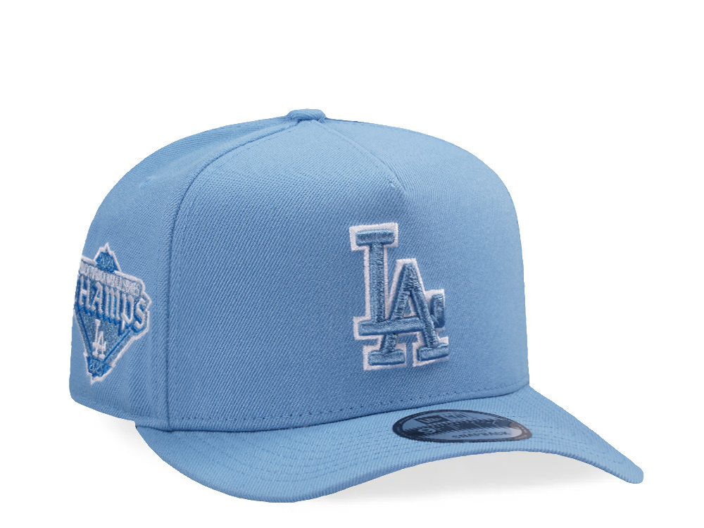 New Era Los Angeles Dodgers World Series 2025 Sky Blue Prime Edition 9Fifty A Frame Snapback Gorra