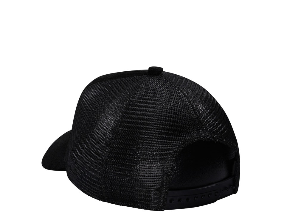 New Era Boston Celtics Black Velvet 9Forty A Frame Trucker Snapback Gorra