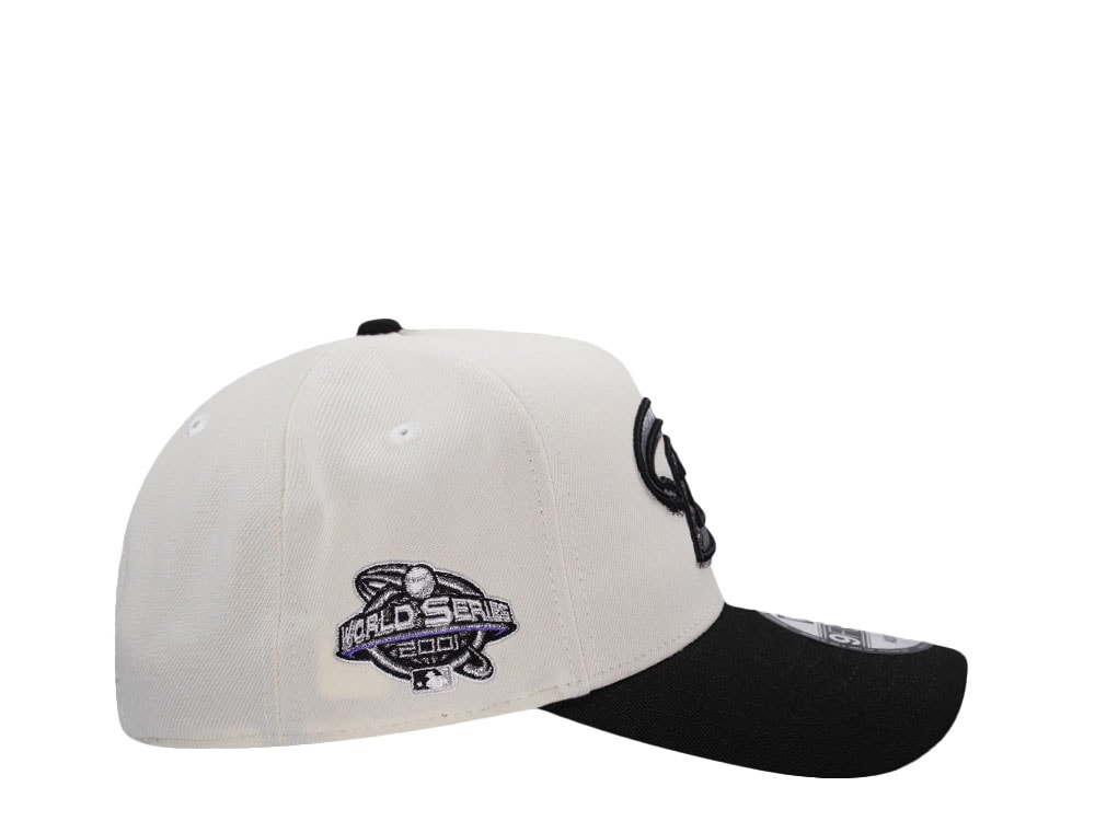New Era Arizona Diamondbacks World Series 2001 Chrome Two Tone Edition 9Forty A Frame Snapback Gorra