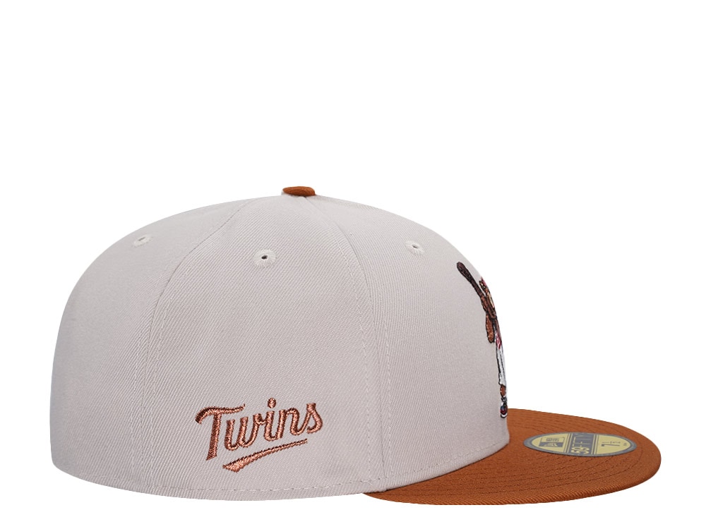 New Era Minnesota Twins Mascot Stone Copper Two Tone Edition 59Fifty Fitted Gorra