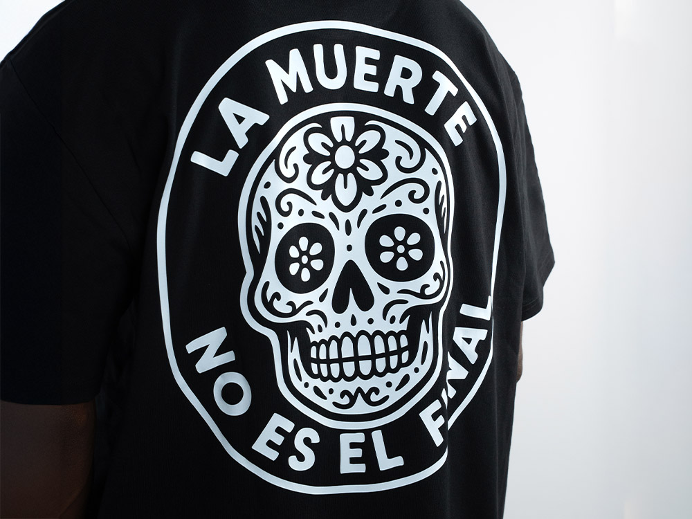 Parallel Union T-Shirt La Muerte Black Skull Oversize Edition
