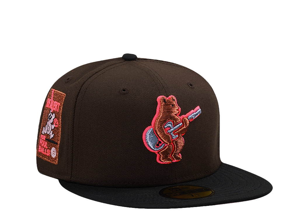 New Era Chicago Cubs Be Alert Walnut Two Tone Edition 59Fifty Fitted Gorra