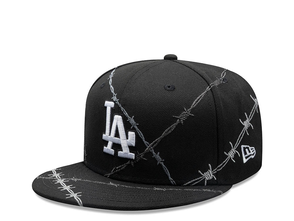 New Era Los Angeles Dodgers Barbwire Black Prime Edition 59Fifty Fitted Gorra