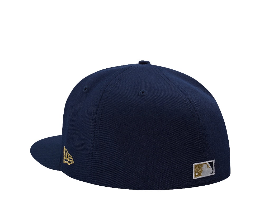 New Era Atlanta Braves World Series 1995 Skull Ocean Blue Prime Edition 59Fifty Fitted Gorra